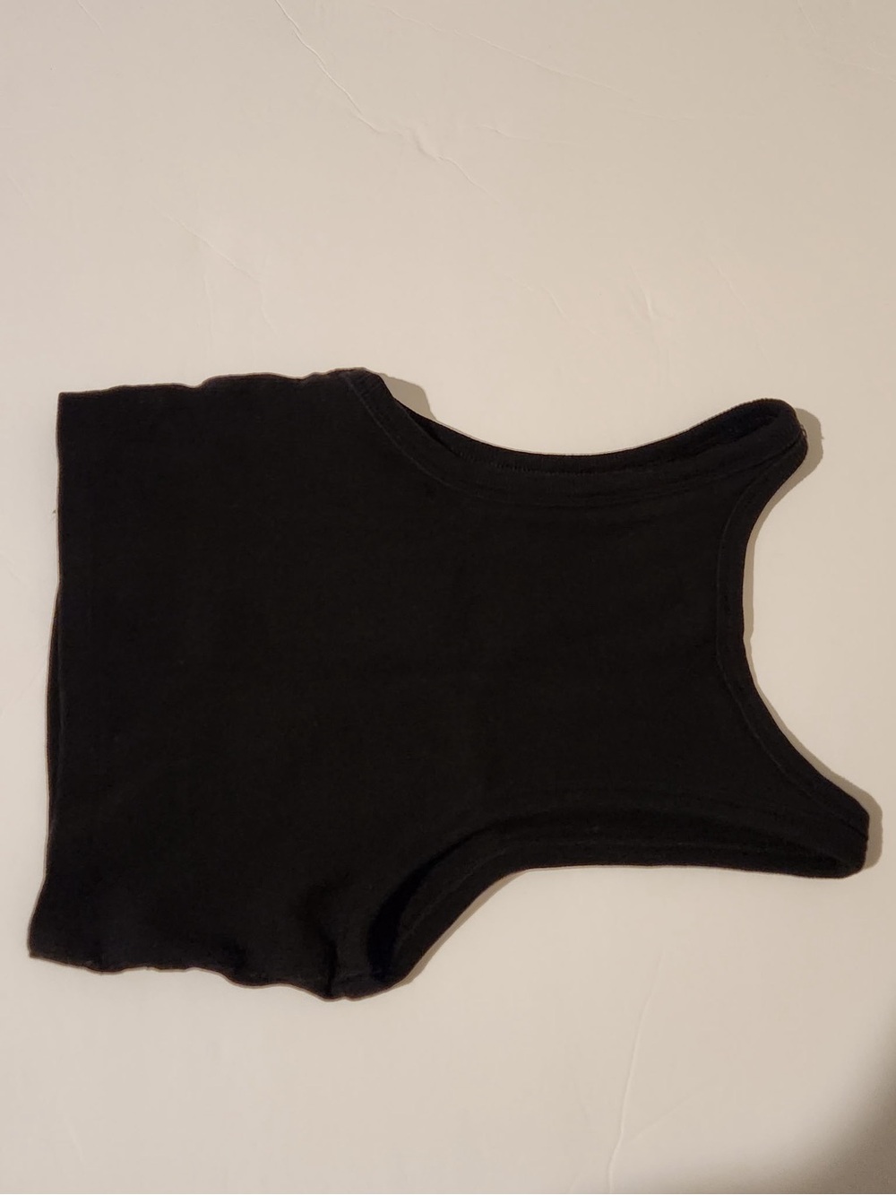 Zara Black Ribbed Cropped Tank - Picture 3 of 3